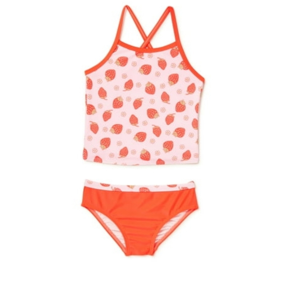 Nwt wonder nation toddler strawberry print Bikini